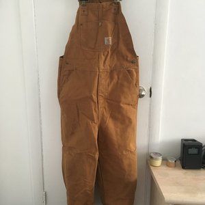 Carhartt boy's size 14 duck bib overalls